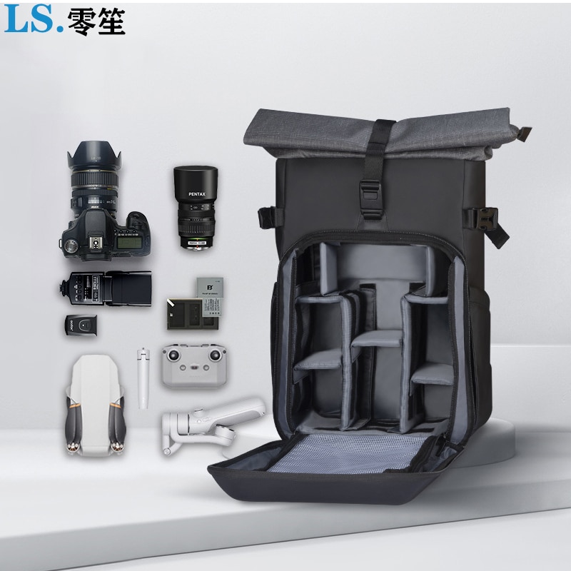 확장형 대용량 SLR 카메라 가방, 숄더 야외 사진 가방, 디지털 다기능 방수 컴퓨터 배낭 Ma